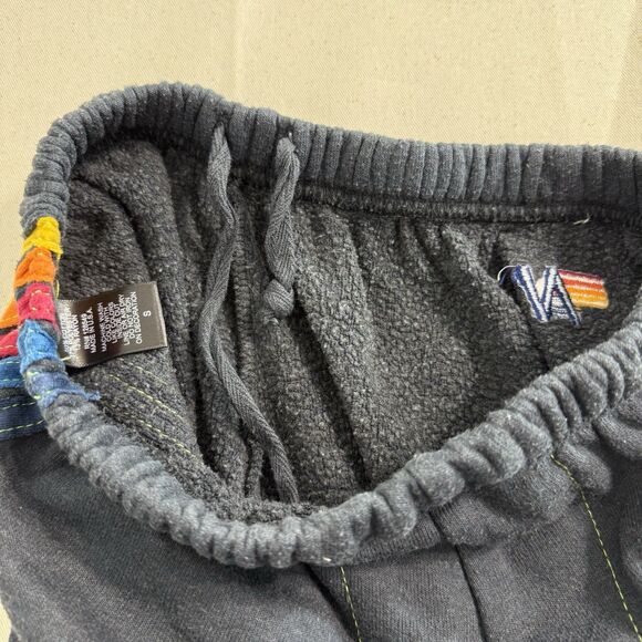 Aviator Nation Sweatpants Womens Small Grey 5 Stripe Joggers Made in USA Rainbow - Picture 4 of 11